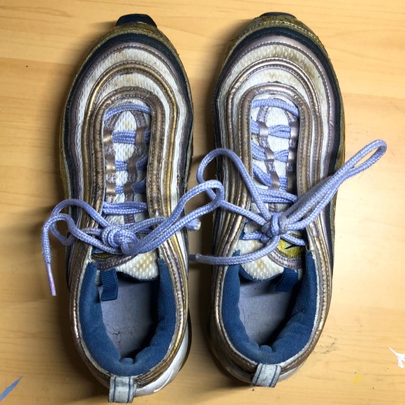 Nike Air Max 97 Gold and Blue - Picture 4 of 10